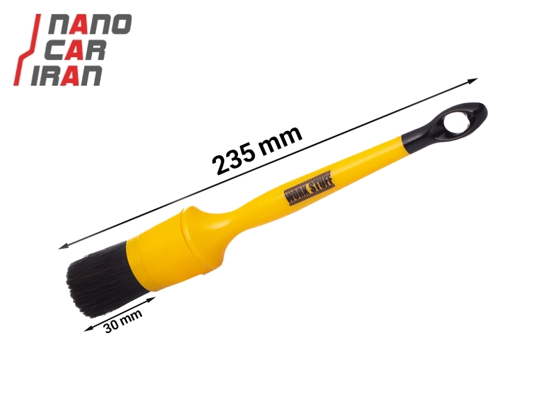 فرچه داخل کابین ورک استاف مشکی سایز ۳۰ میلی‌ متری Work Stuff Interior Black Brush 30 mm